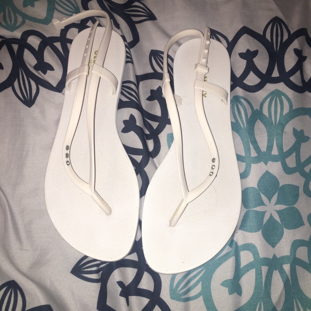 White sandals